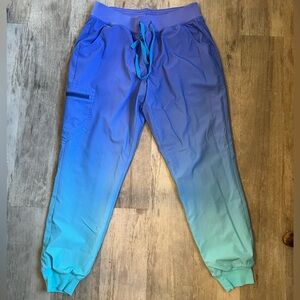 Figs ombre scrub bottoms NWOT M